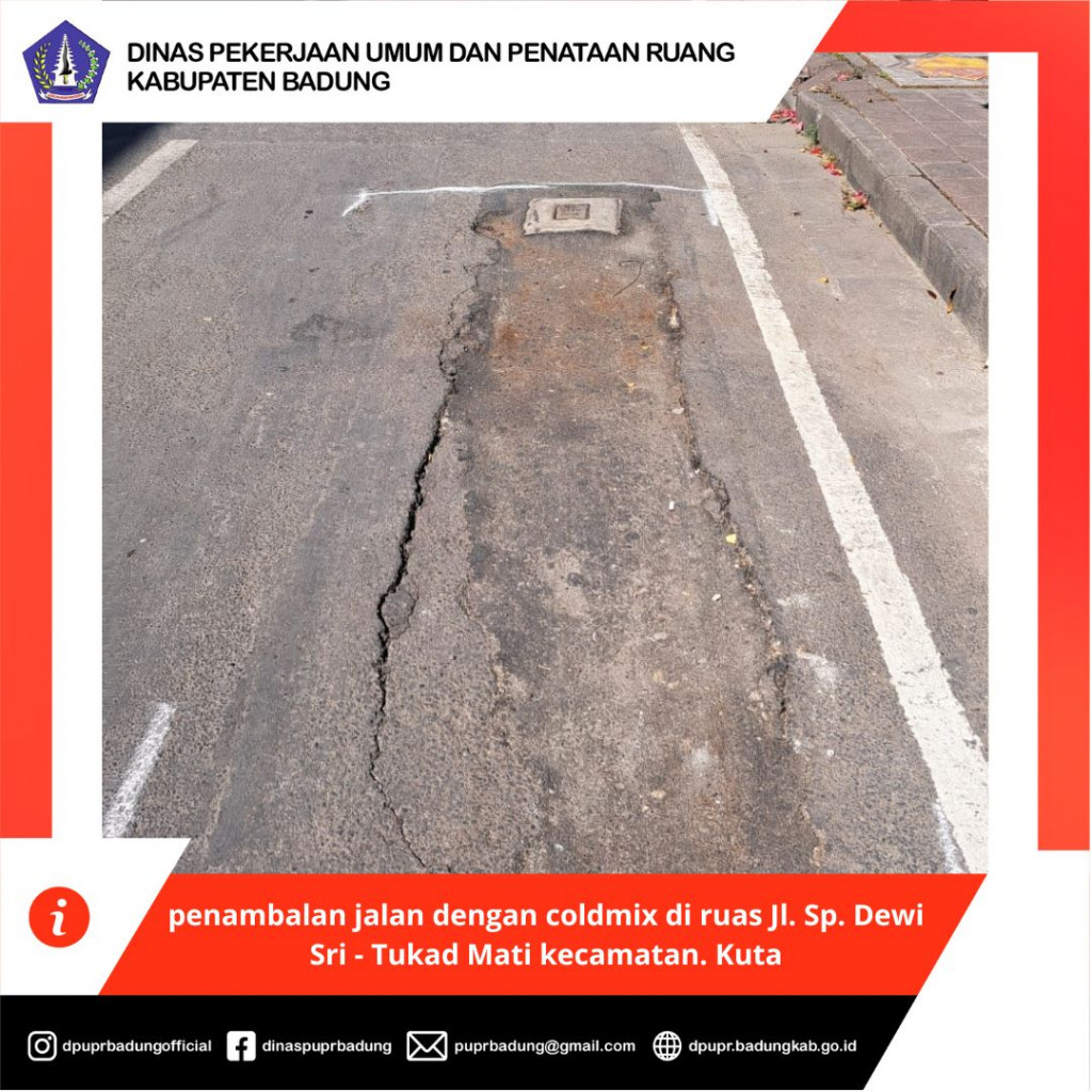 penambalan jalan dengan coldmix